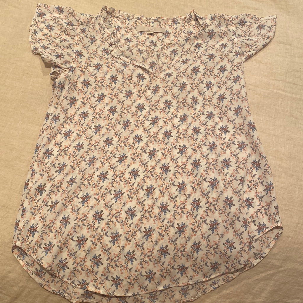 Loft Split Neck Blouse
